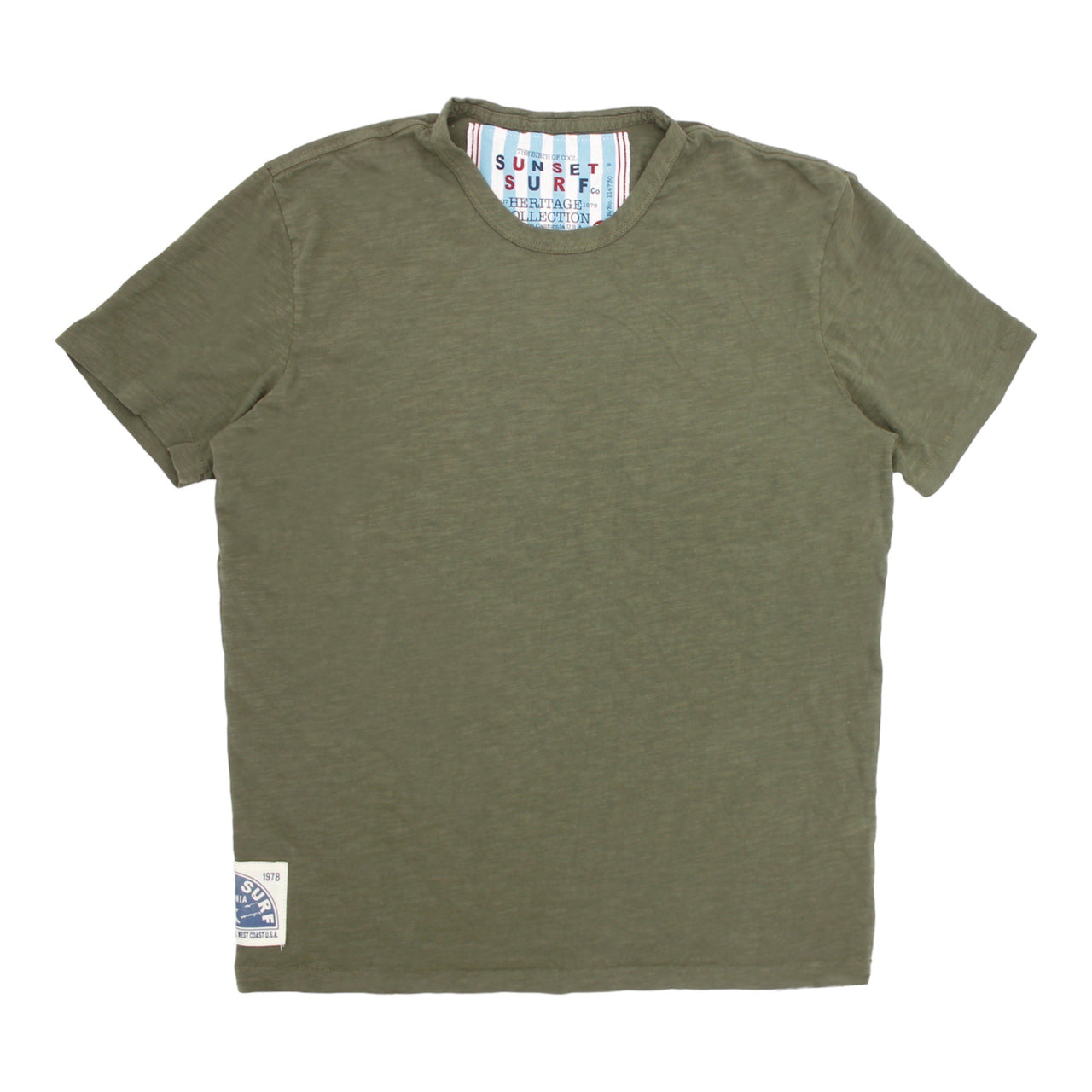 KELP GREEN CREW NECK TEE